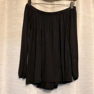 Black off the shoulder top. Size small